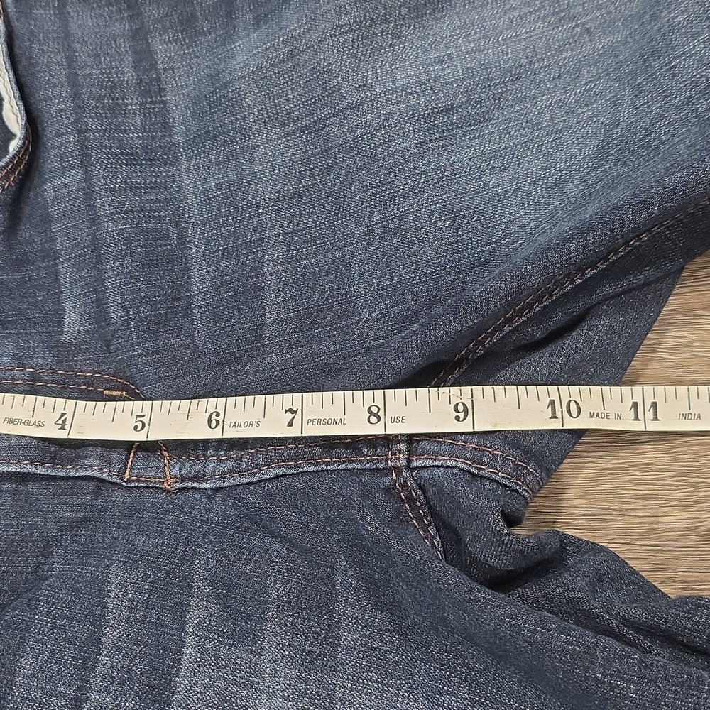 1822 Denim Adrianna Women's Size 4 Skinny Ankle Raw Hem Stretch Dark Wash - Picture 4 of 8